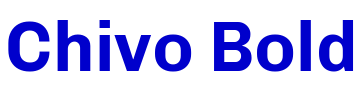 Chivo Bold шрифт